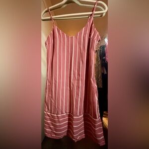 F21 Striped Pink Women's Dress